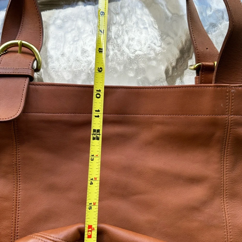 Brown Leather Tote Bag Coach - Picture 3 of 8